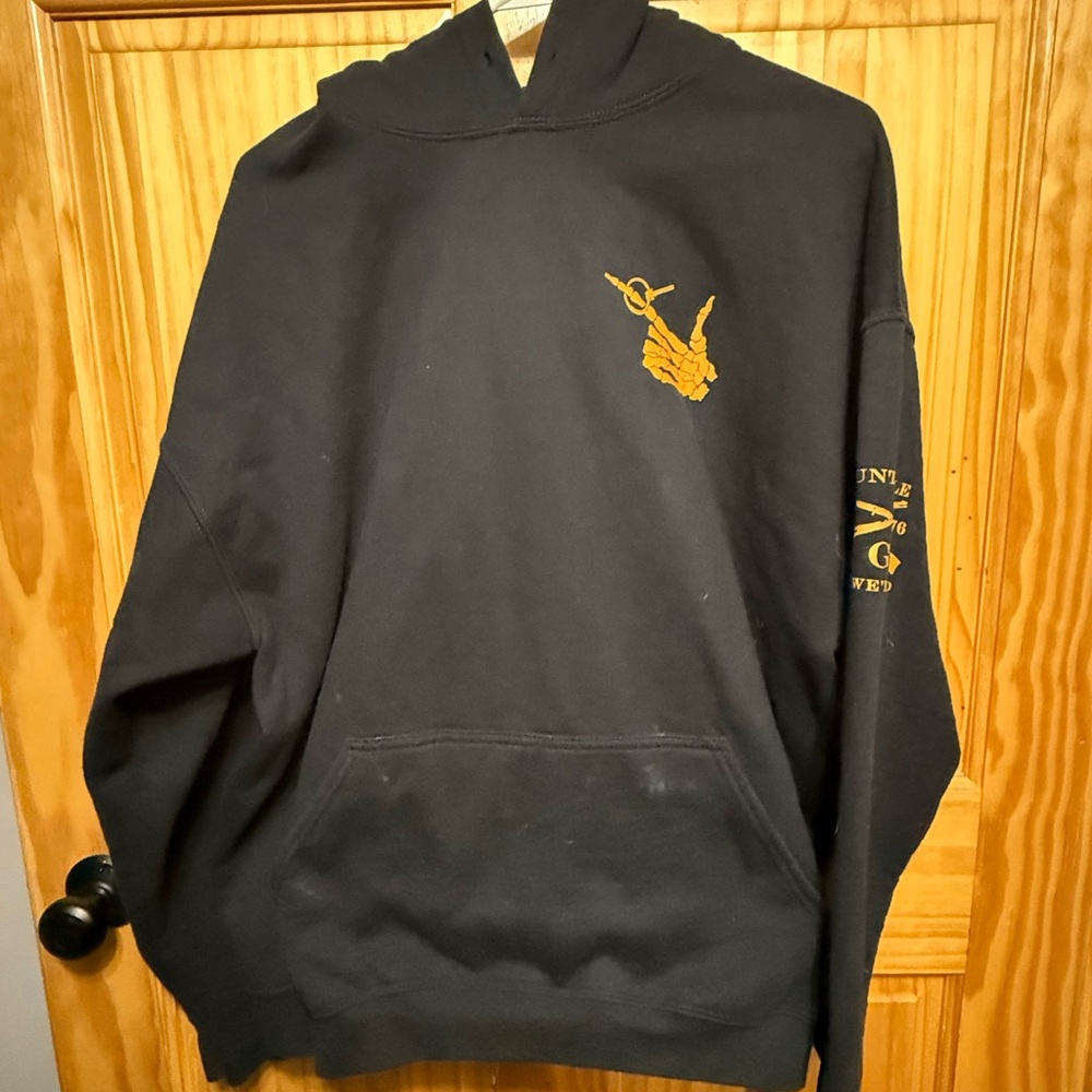 Grunt Style Black Hoodie with jack o nade